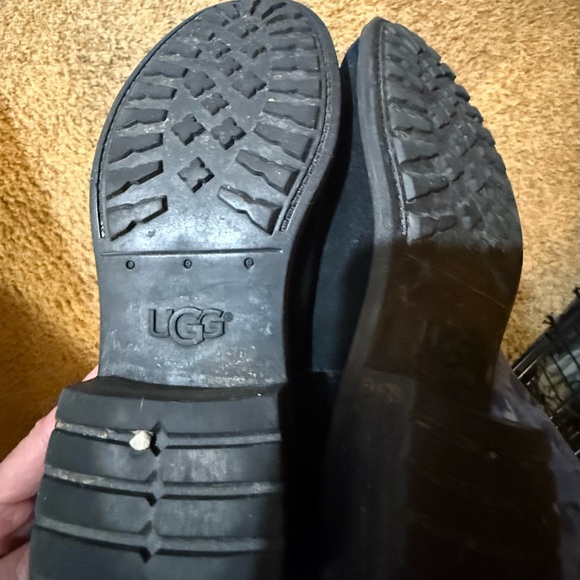 UGG Black Suede Knee-High Boots - Picture 6 of 8